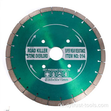 Cutter Circular Saw Saw Blattweiterung 15 mm Schneiderkopf Heißes Pressen 300-455x15 mm Loch Stein Zementstraße Stück